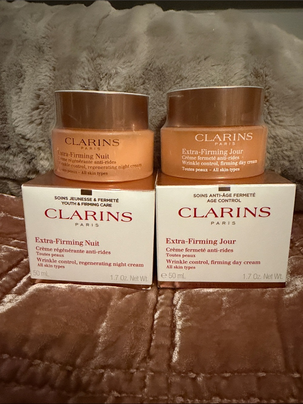 Clarins Extra Firming Nuit & Jour-Day and Night wrinkle control, firming cream